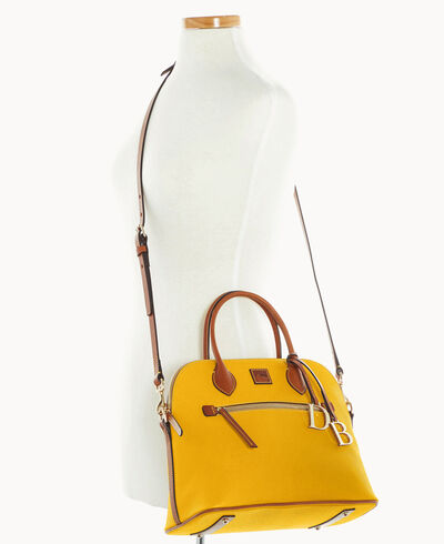 Pebble Grain Large Domed Satchel