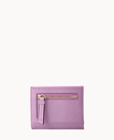 Saffiano Small Flap Credit Card Wallet