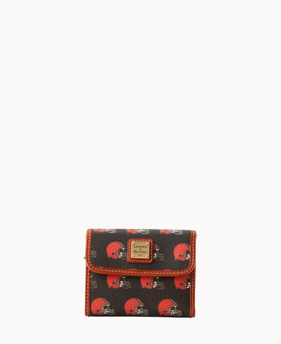 NFL Browns Flap Credit Card Wallet