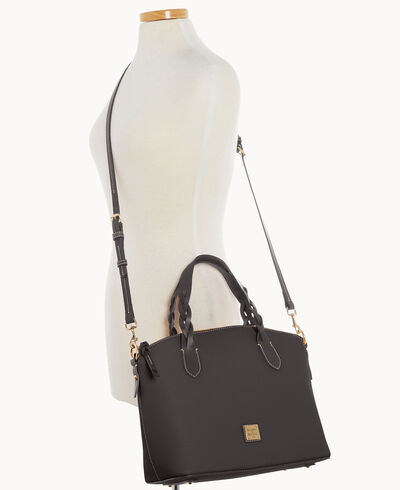 Pebble Grain Celeste Satchel