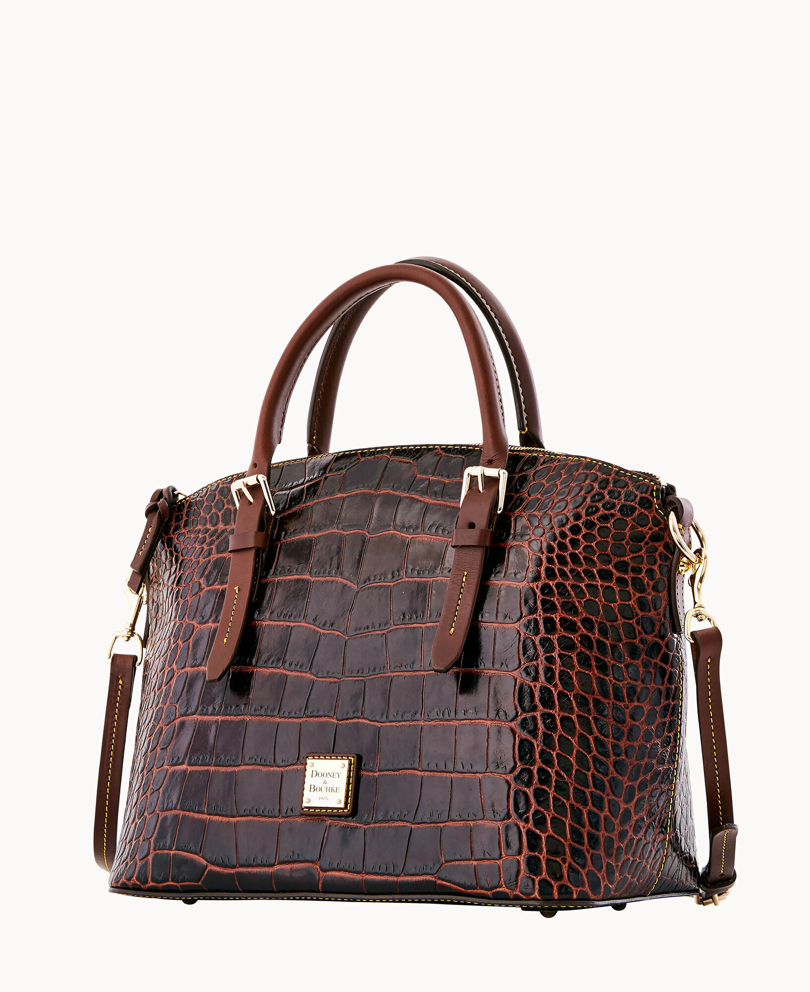 Dooney and sale bourke croco satchel
