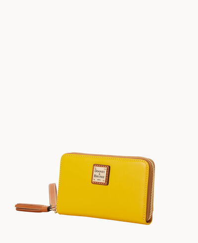 Wexford Leather Zip Around Wristlet