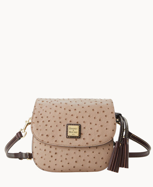 Ostrich Flap Crossbody