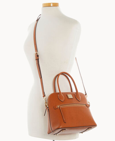 Saffiano Domed Satchel