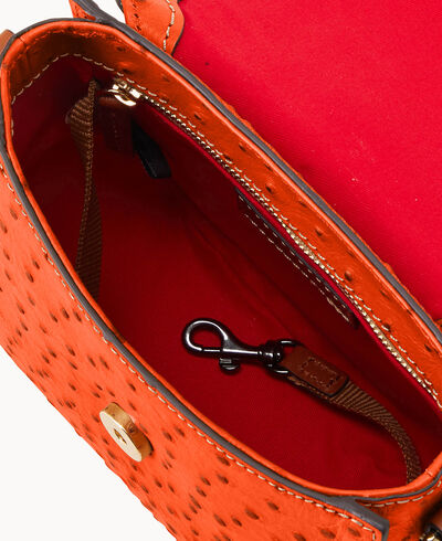 Ostrich Saddle Bag