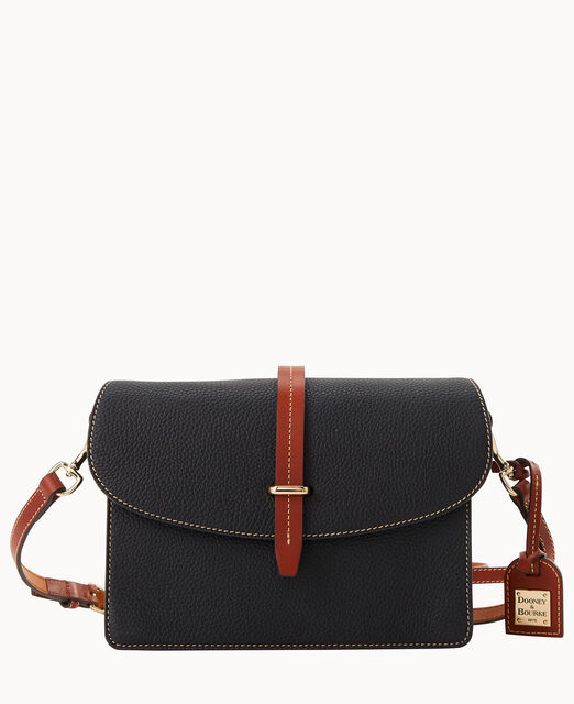 Pebble Grain Flap Crossbody