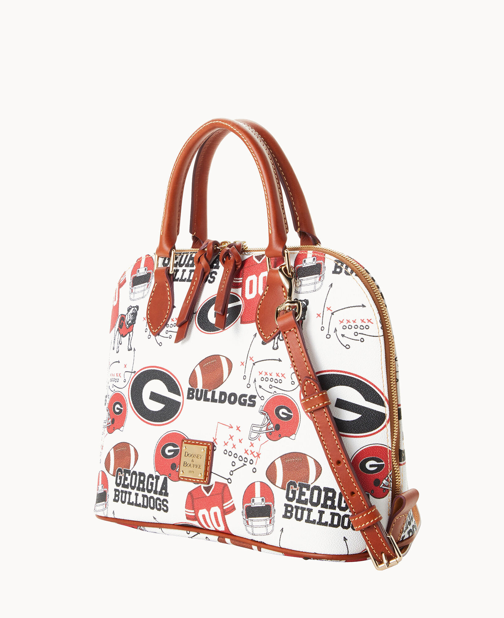 Dooney Bourke Collegiate University of Georgia Zip Zip Satchel