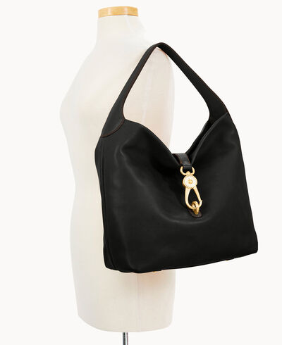 Florentine Logo Lock Shoulder Bag