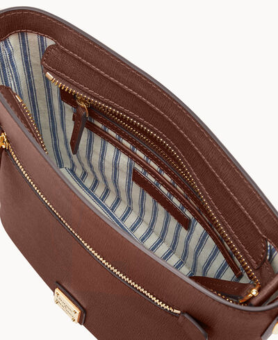 Saffiano Zip Crossbody