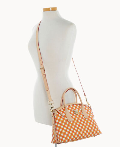 Gingham II Domed Satchel