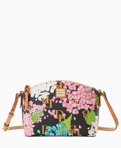 Hydrangea Monogram Suki Crossbody