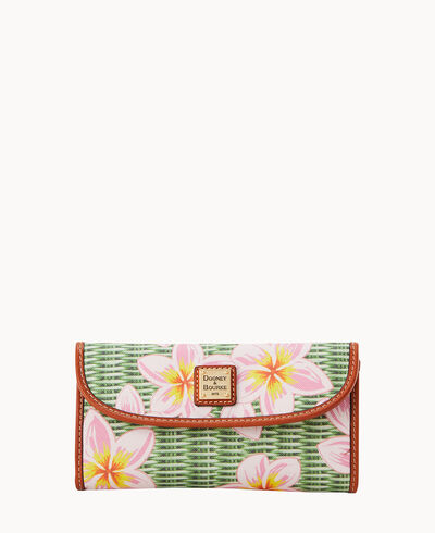 Plumeria Continental Clutch