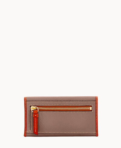 Pebble Grain Continental Clutch