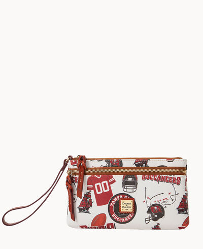 NFL Buccaneers Double Zip Wristlet