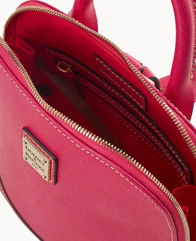 Saffiano Small Zip Pod Backpack