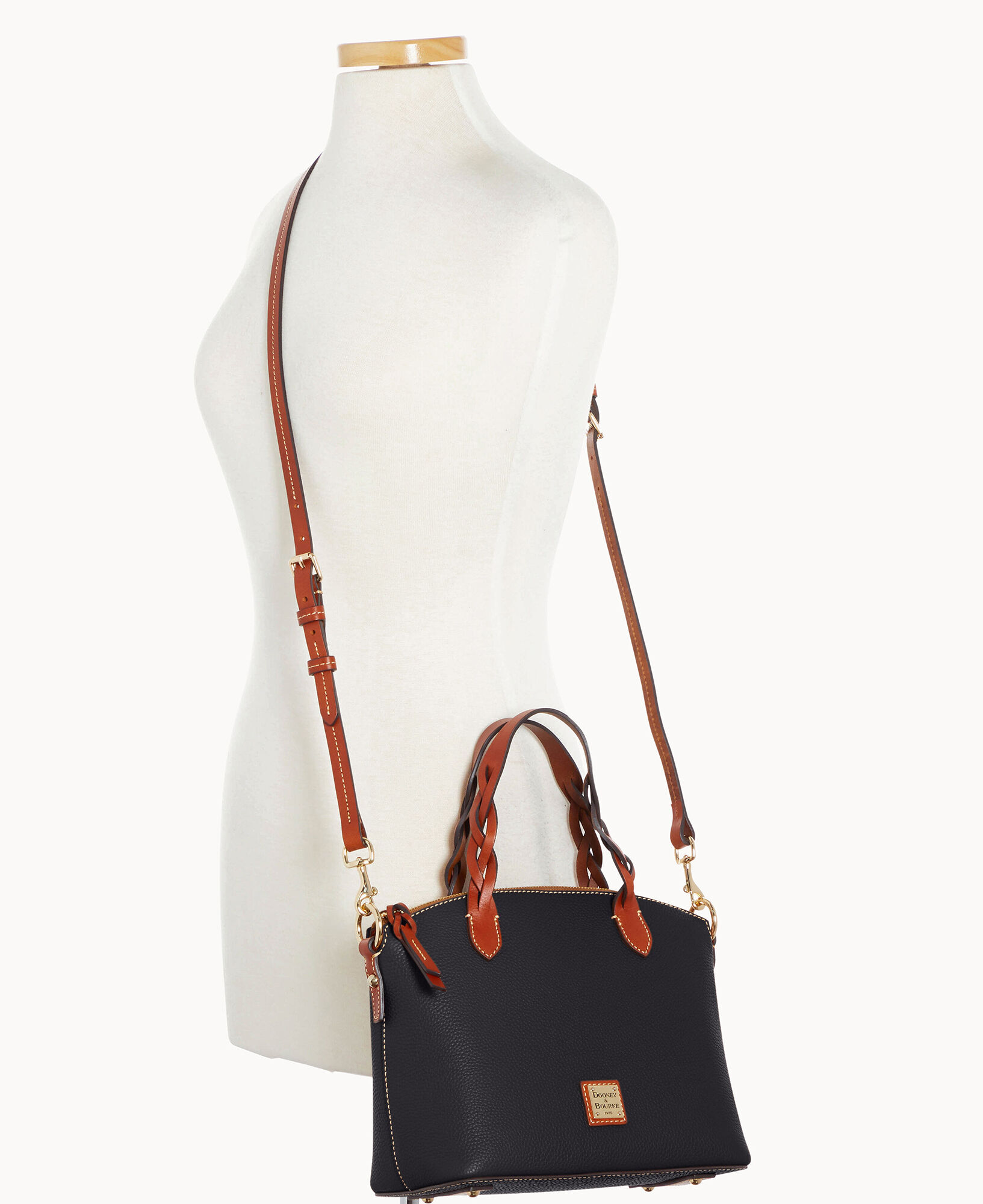 Dooney & Bourke Pebble Grain Small Zip Satchel