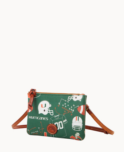 Collegiate University of Miami Top Zip Crossbody
