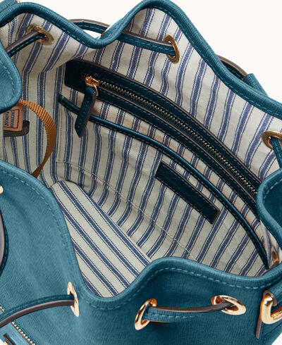 Saffiano Drawstring