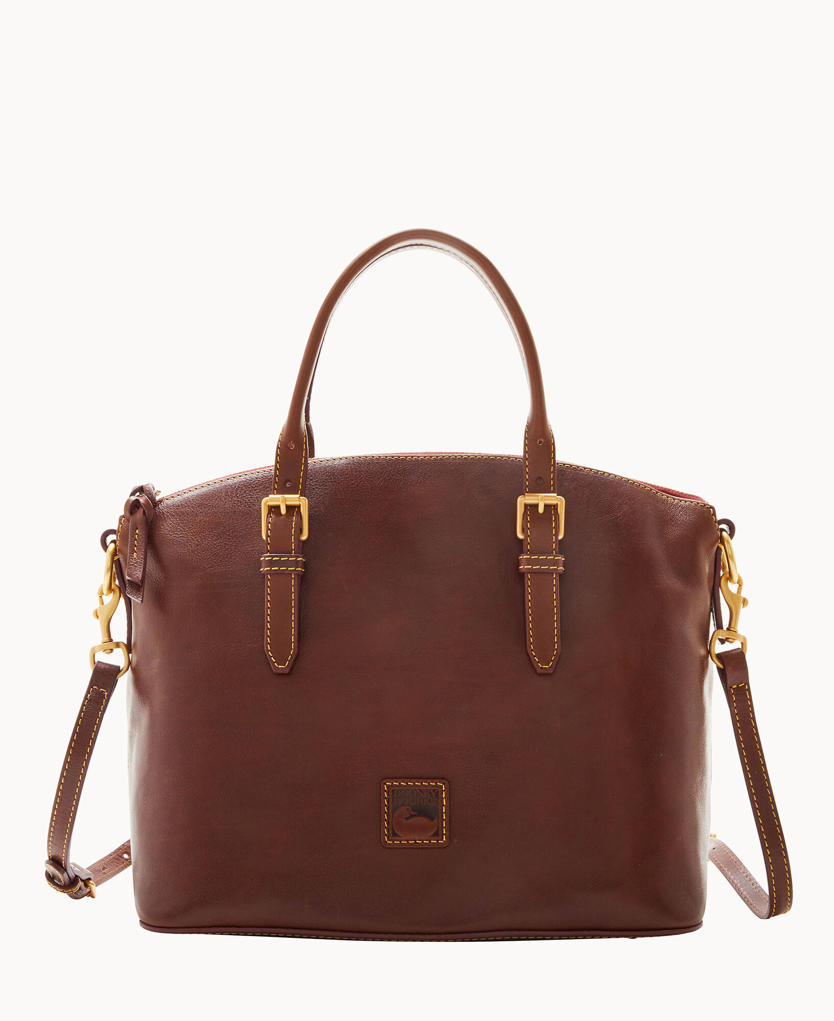 Dooney and bourke domed satchel sale black