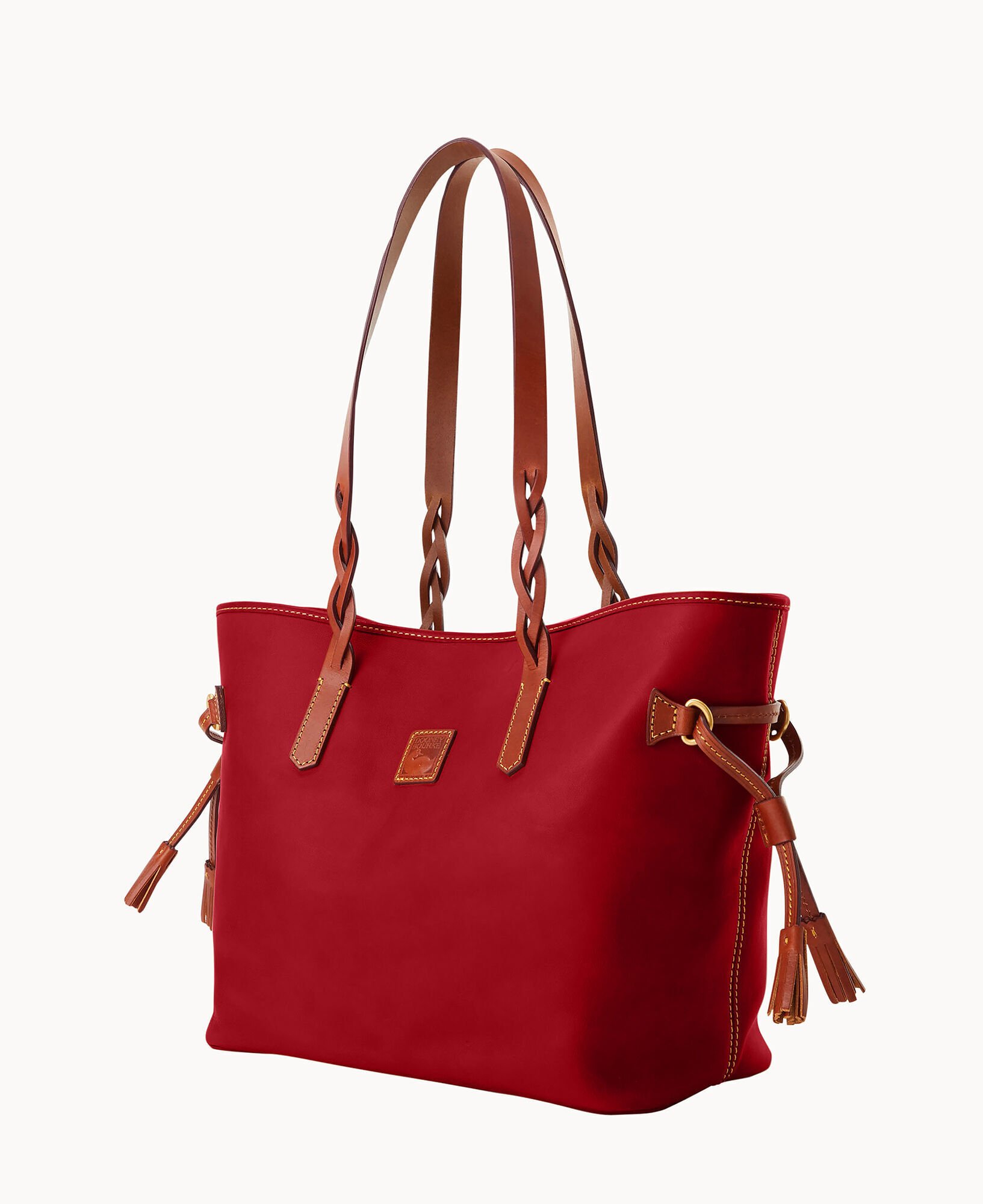 Dooney Bourke Women s Florentine Bailey Leather Shoulder Bag in Red Tan