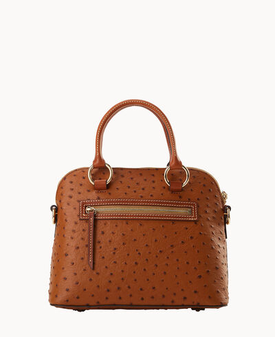 Ostrich Domed Satchel