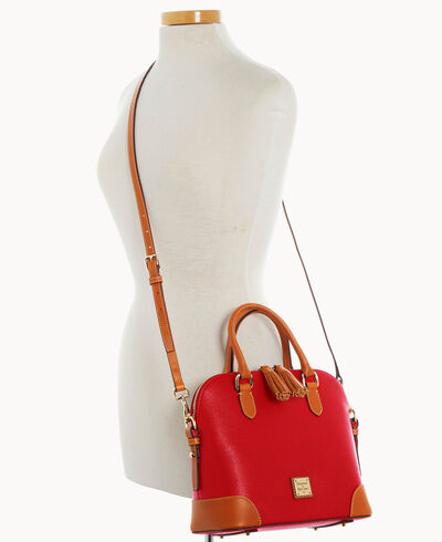 Saffiano Domed Satchel
