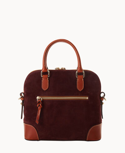 Suede Domed Satchel