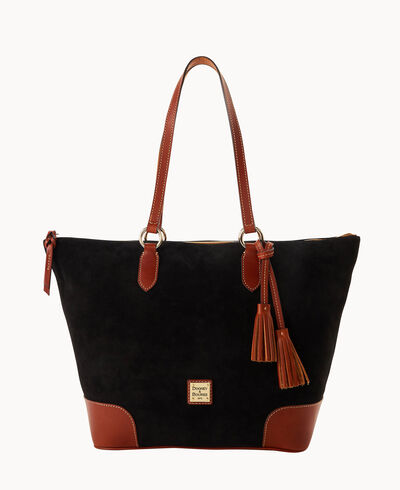 Suede Career Tote