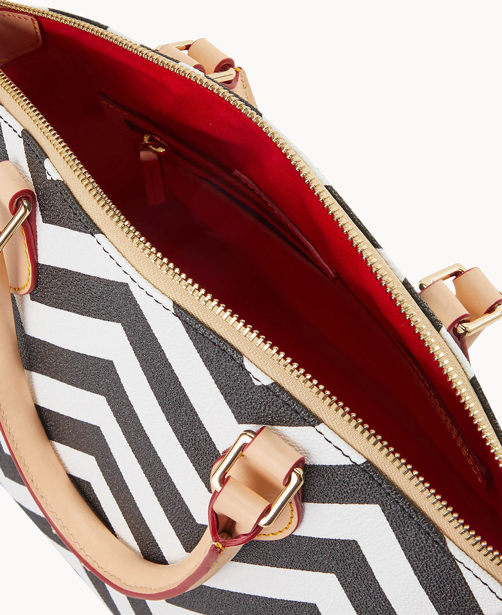 Dooney and bourke chevron satchel best sale