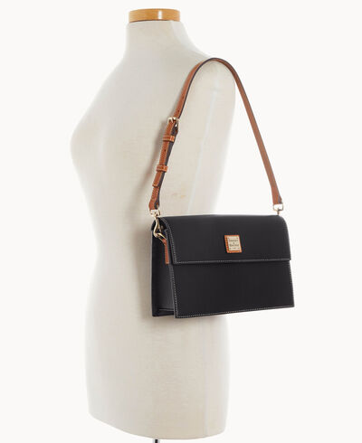 Wexford Leather East West Flap Shoulder Bag