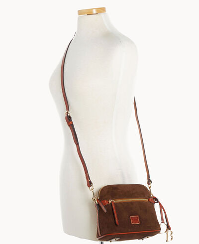 Suede Domed Crossbody