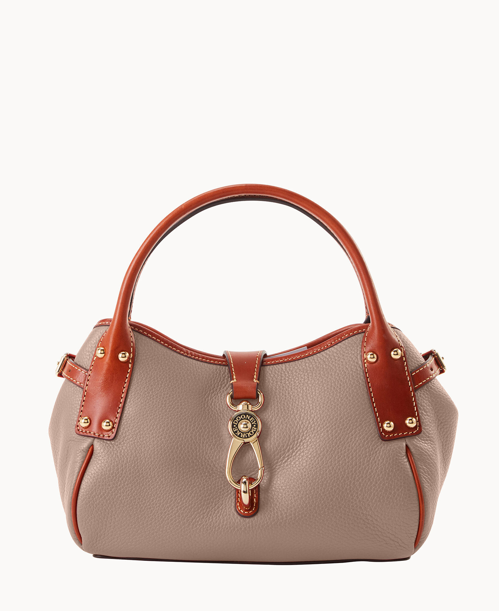 Dooney & bourke pebble grain logo lock shoulder bag on sale