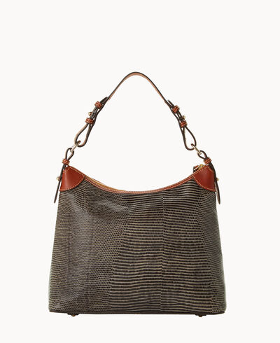 Embossed Lizard Hobo