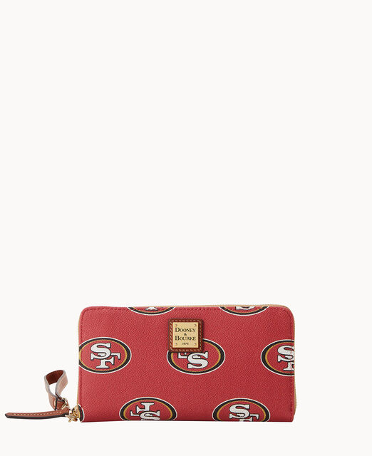 NFL 49ers Large Zip Around Wristlet