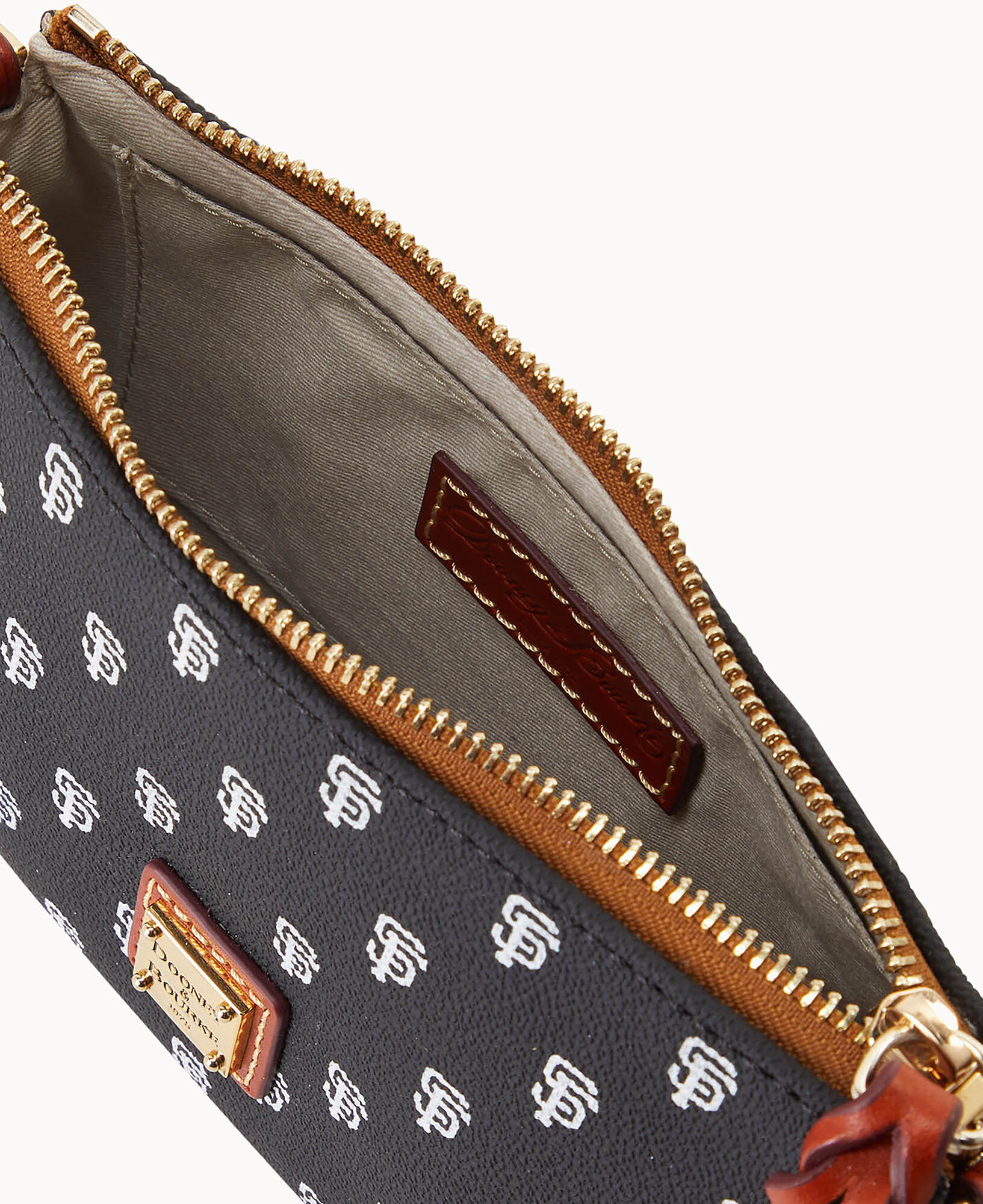 DOONEY & BOURKE LEXI Black Saffiano Leather Small Adjustable Crossbody Bag