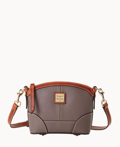 Pebble Grain Mini Domed Crossbody