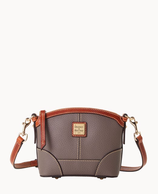 Pebble Grain Mini Domed Crossbody