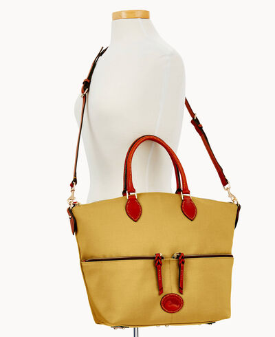 Nylon Large Pocket Satchel
