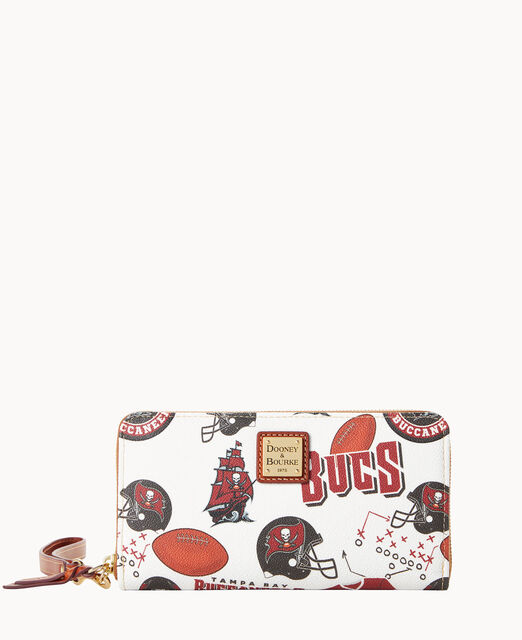 NFL Buccaneers Large Zip Around Wristlet