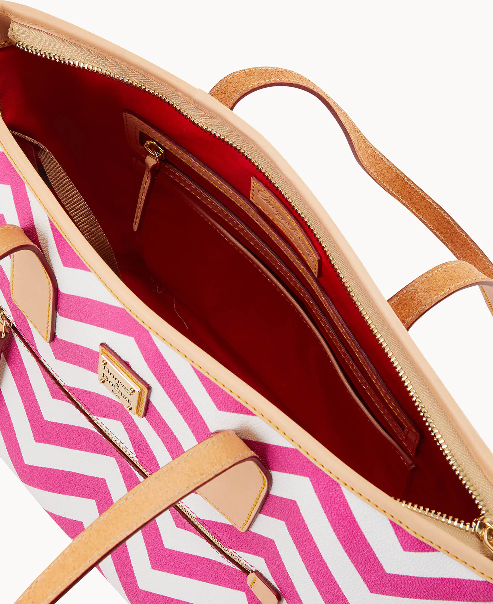 Dooney and bourke chevron satchel on sale