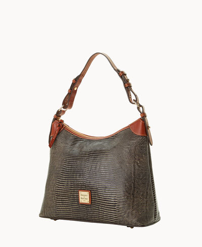 Embossed Lizard Hobo