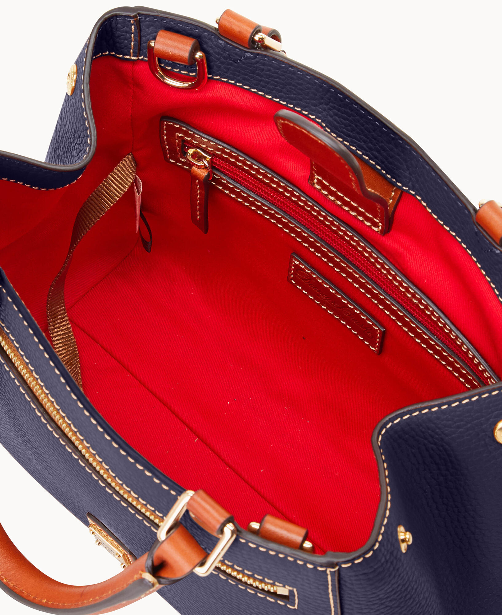 Dooney Bourke Pebble Grain Small Zip Satchel