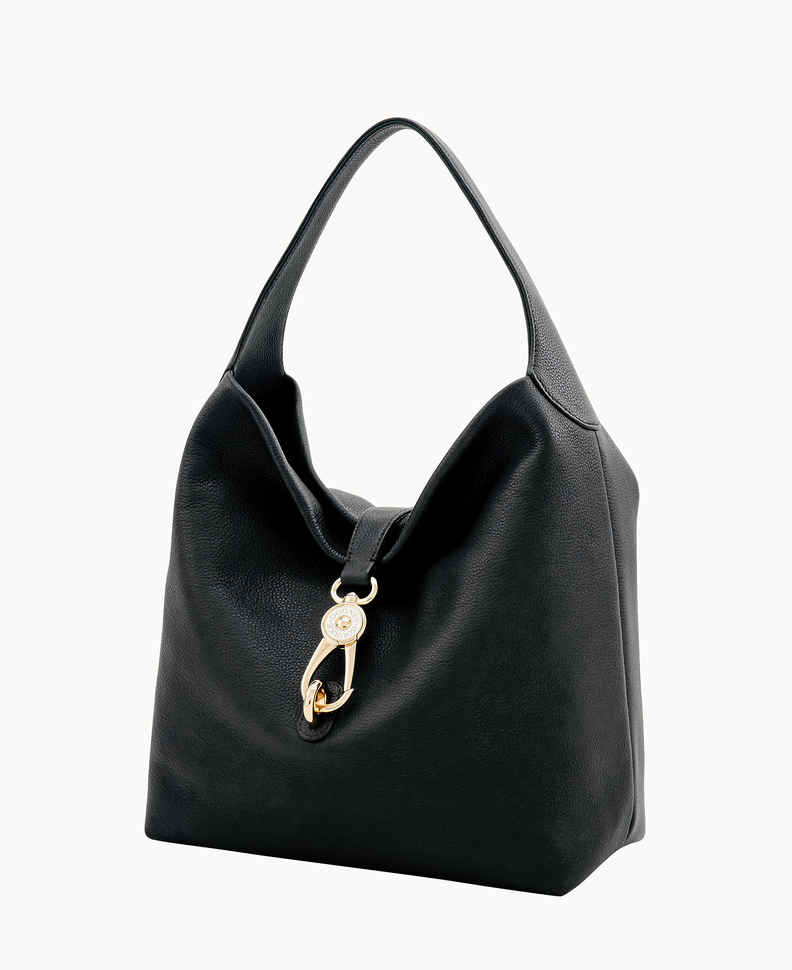 Dooney & bourke belvedere hot sale leather small logo lock satchel