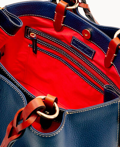 Pebble Grain Large Zip Barlow Small Coin Case