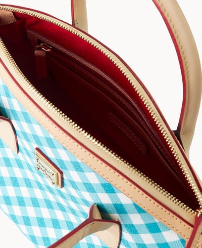 Gingham II Domed Satchel