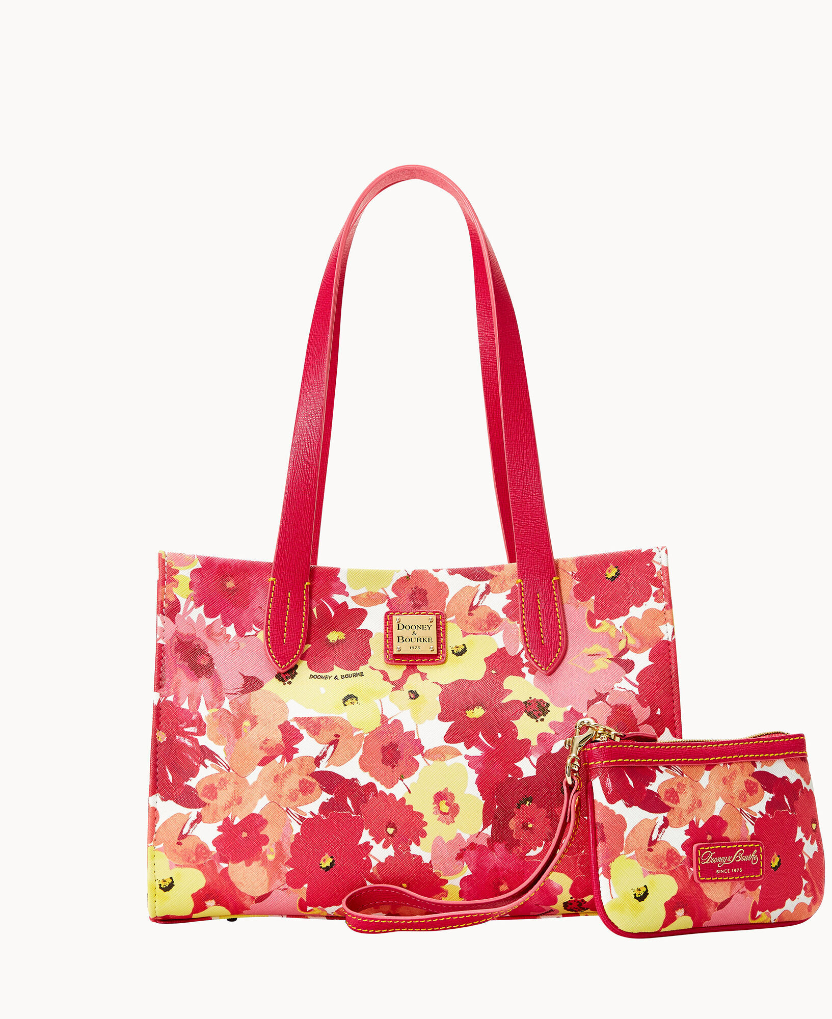 Dooney Bourke Somerset Watercolor Sm Shopper Med Wristlet