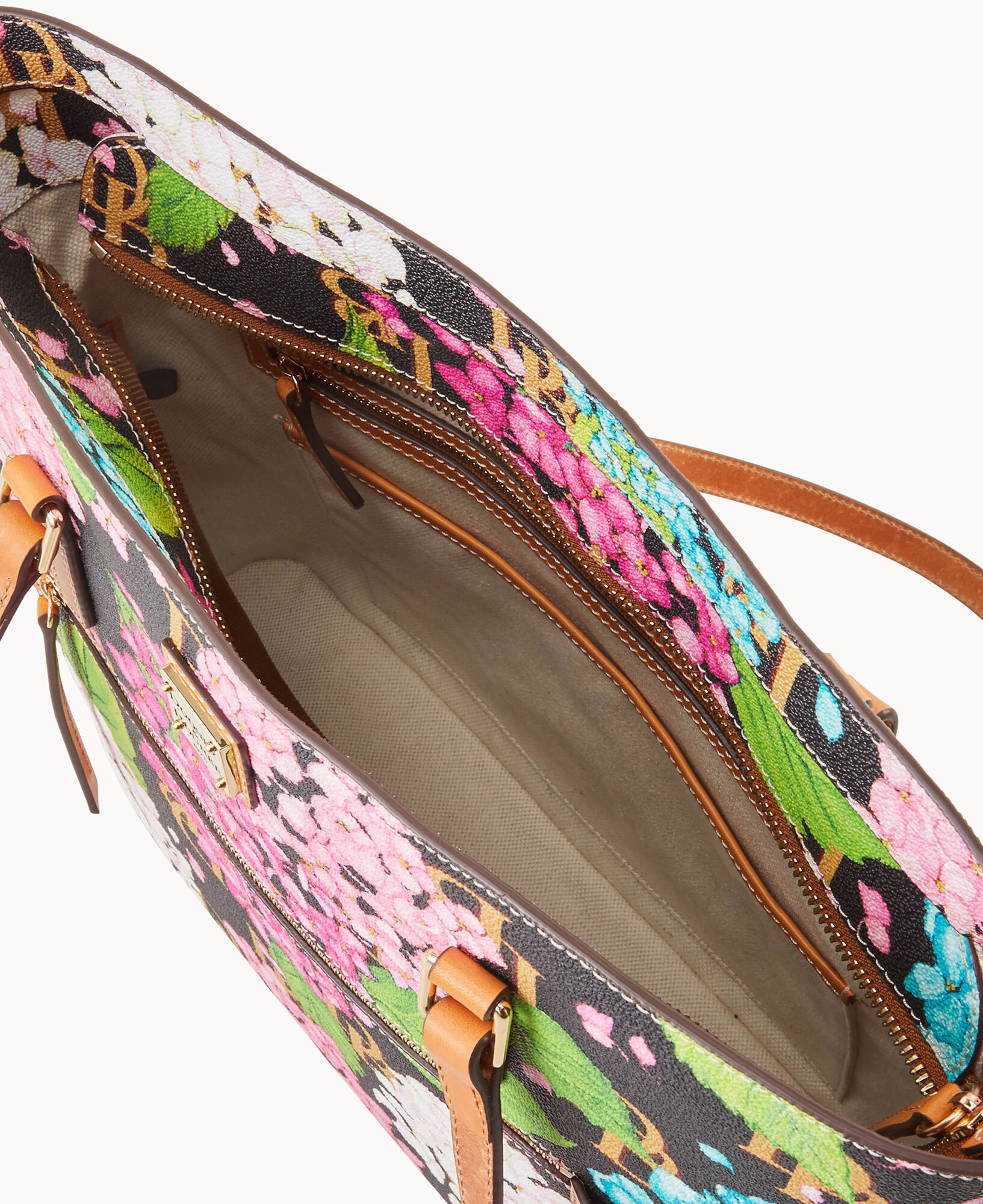 送料無料 通販 Dooney & Bourke Hydrangea Monogram Large Shopper バッグ