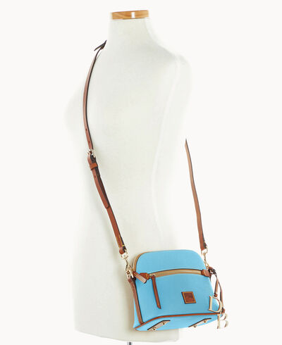 Pebble Grain Domed Crossbody