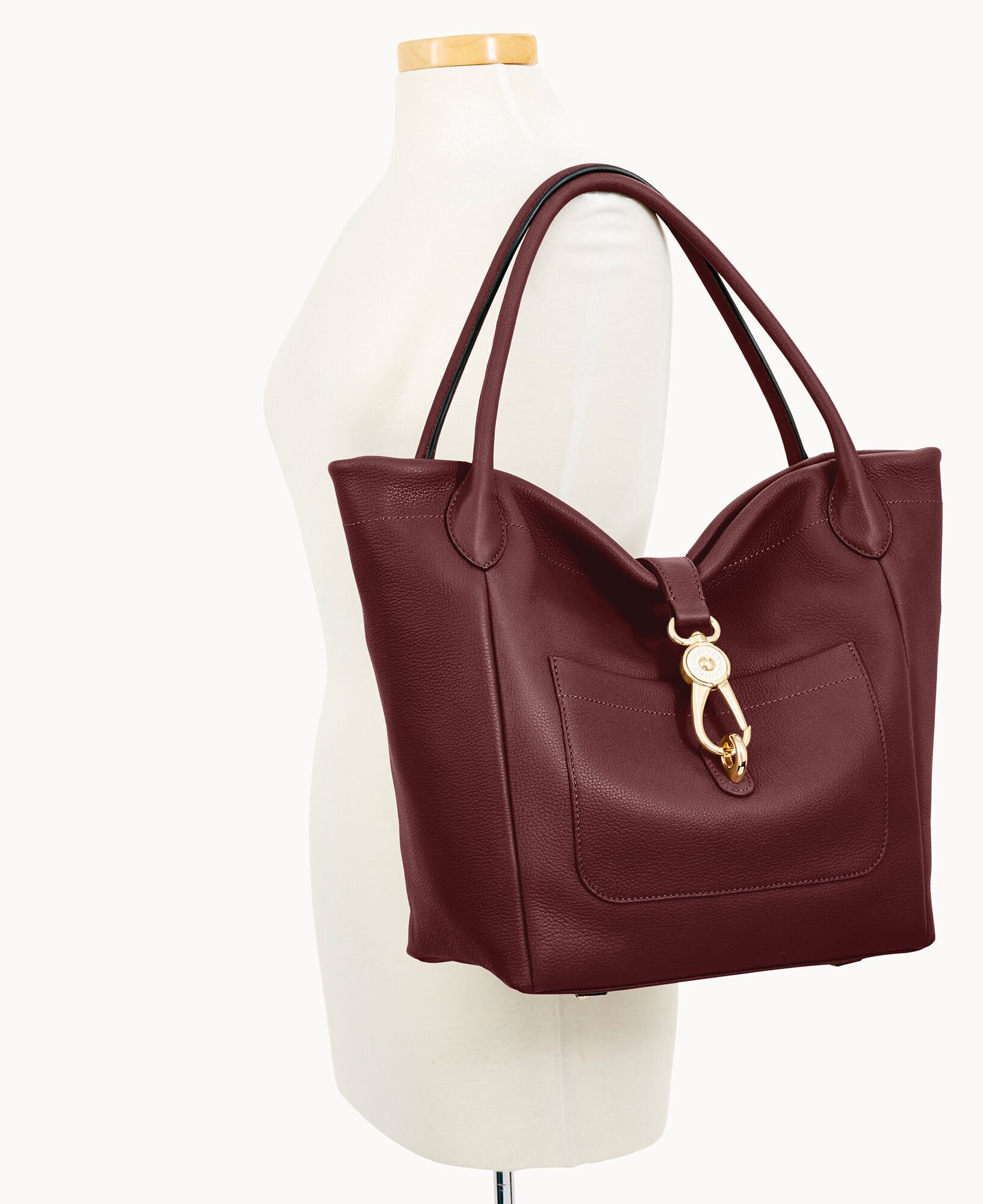 Belvedere logo clearance lock tote