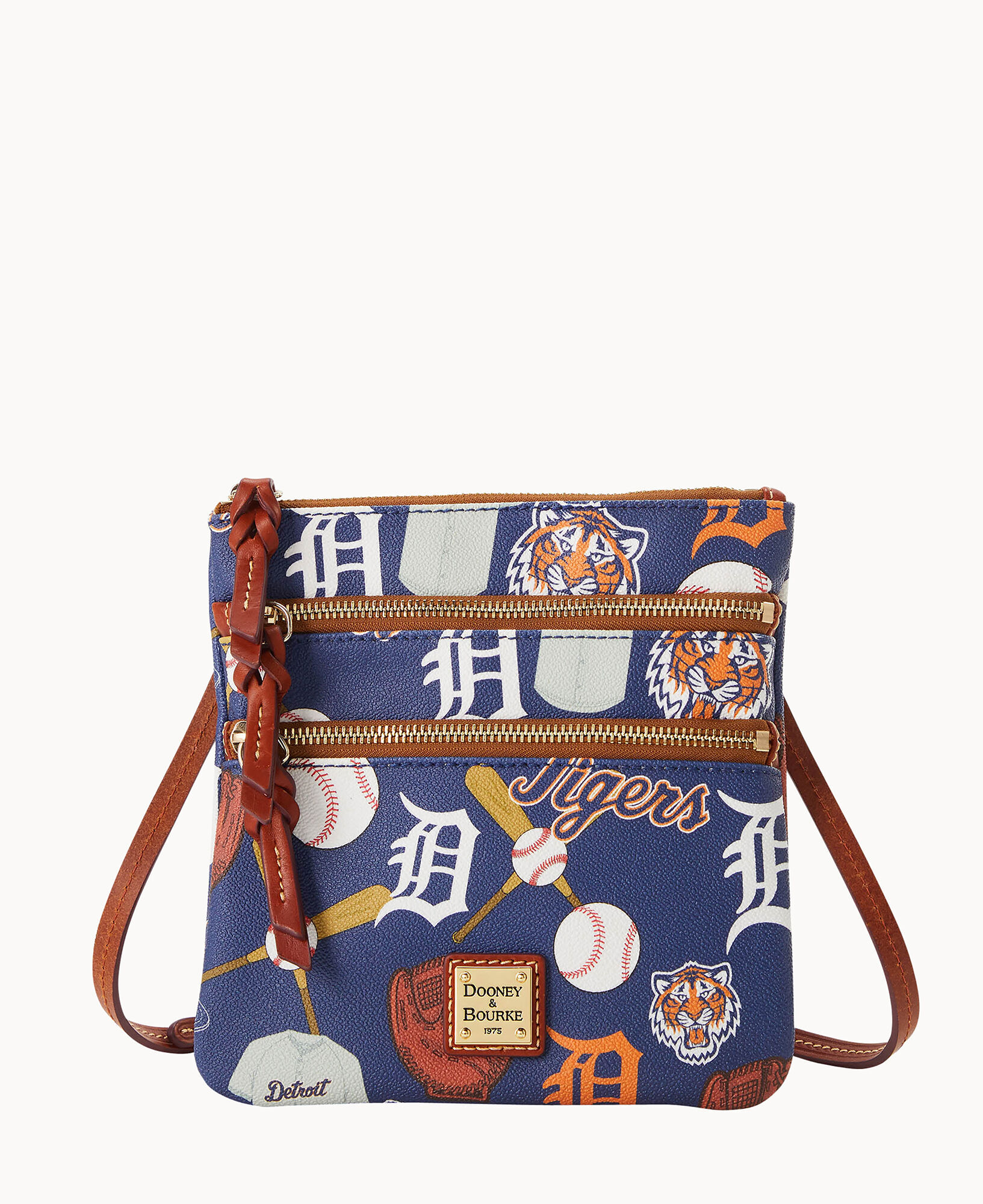 Dooney and bourke crossbody nylon triple zip 2025